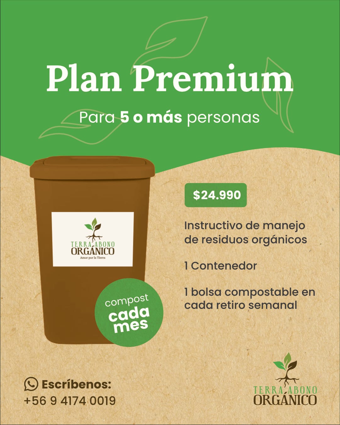 Plan Terra Hogar Premium (5 a más personas)